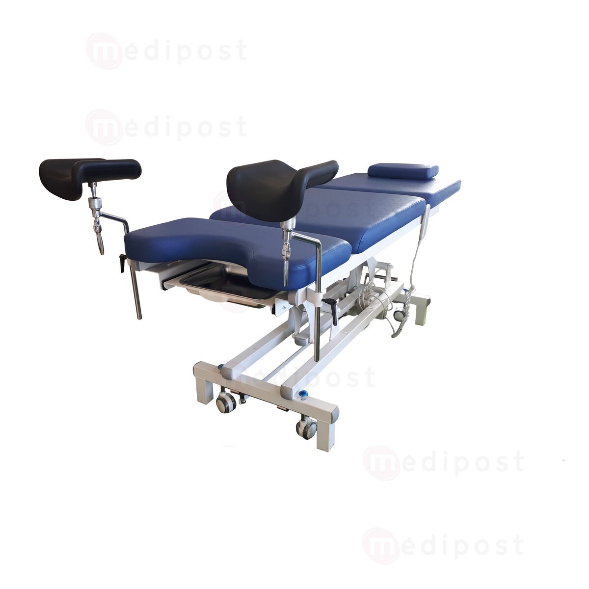 205200B Divan dexamen electrique GynoMed 3 plans Bleu M02