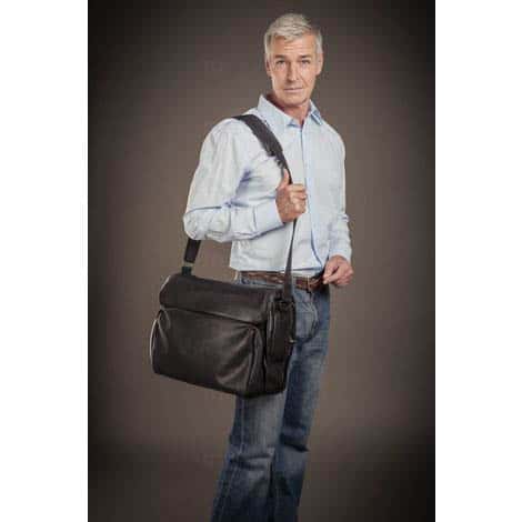 Mallette Picco Bello cuir nappa souple noir M03