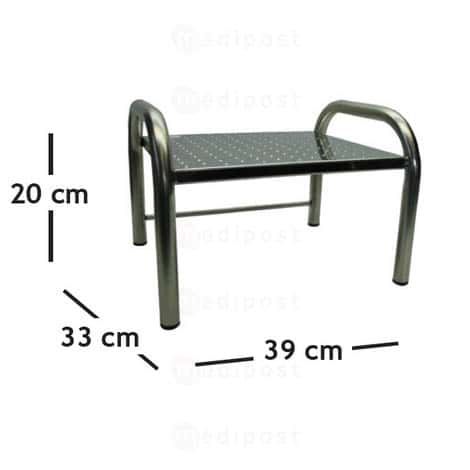 Marchepied en inox 1 marche M02