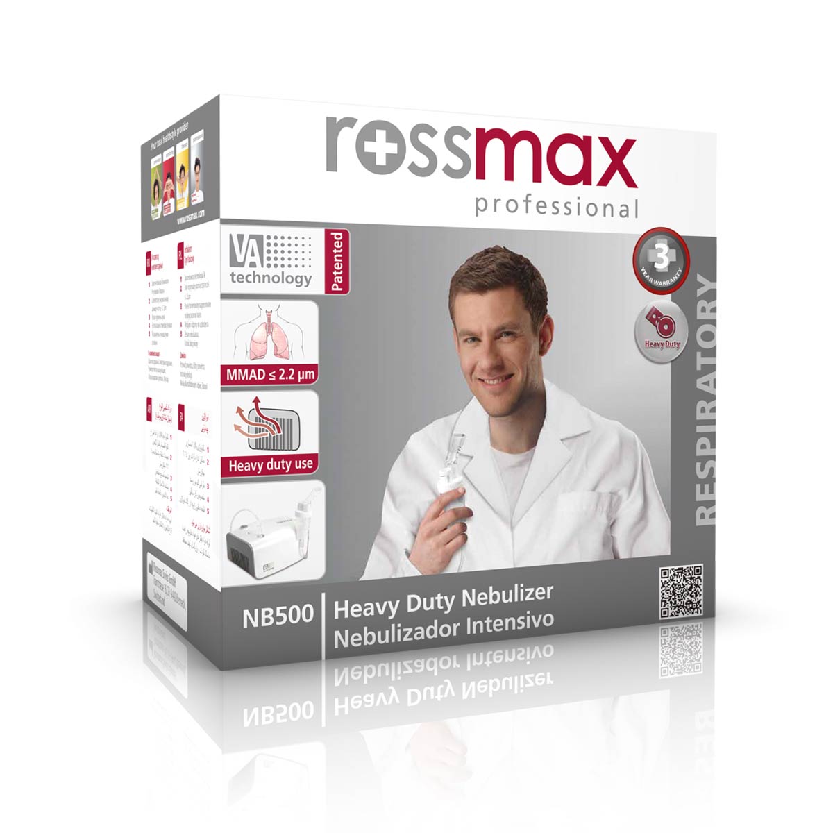 NB500 Aérosol à piston professionnel Rossmax NB500 M02