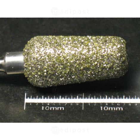 Fraise diamant cylindre creux diametre9mm grain super gros M03