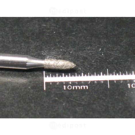 Fraise diamant flamme diametre 1 6mm Grain moyen M03