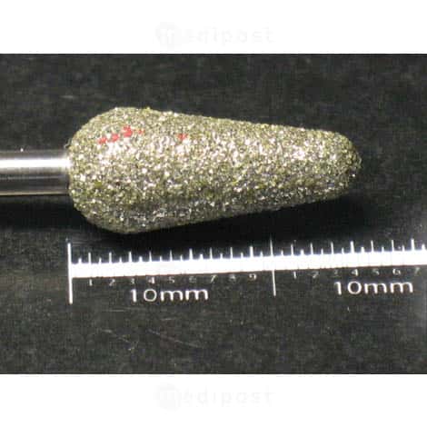 Fraise diamant cone diametre6 3mm gros grain M03
