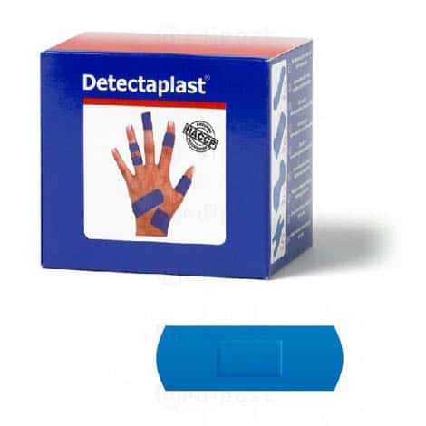 Detectaplast universeel waterdicht blauw verband 25x72mm