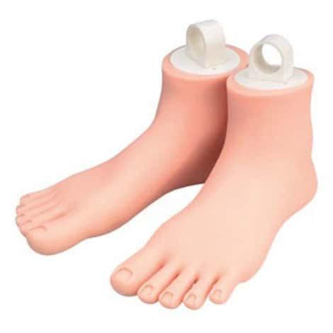 Links en rechts trainingsvoeten + 10 nagels