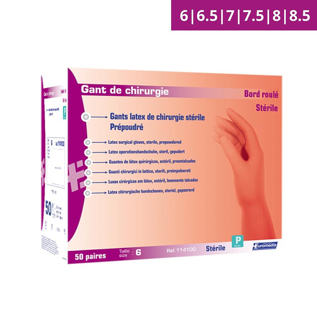 Gepoederde latex Operatiehandschoenen