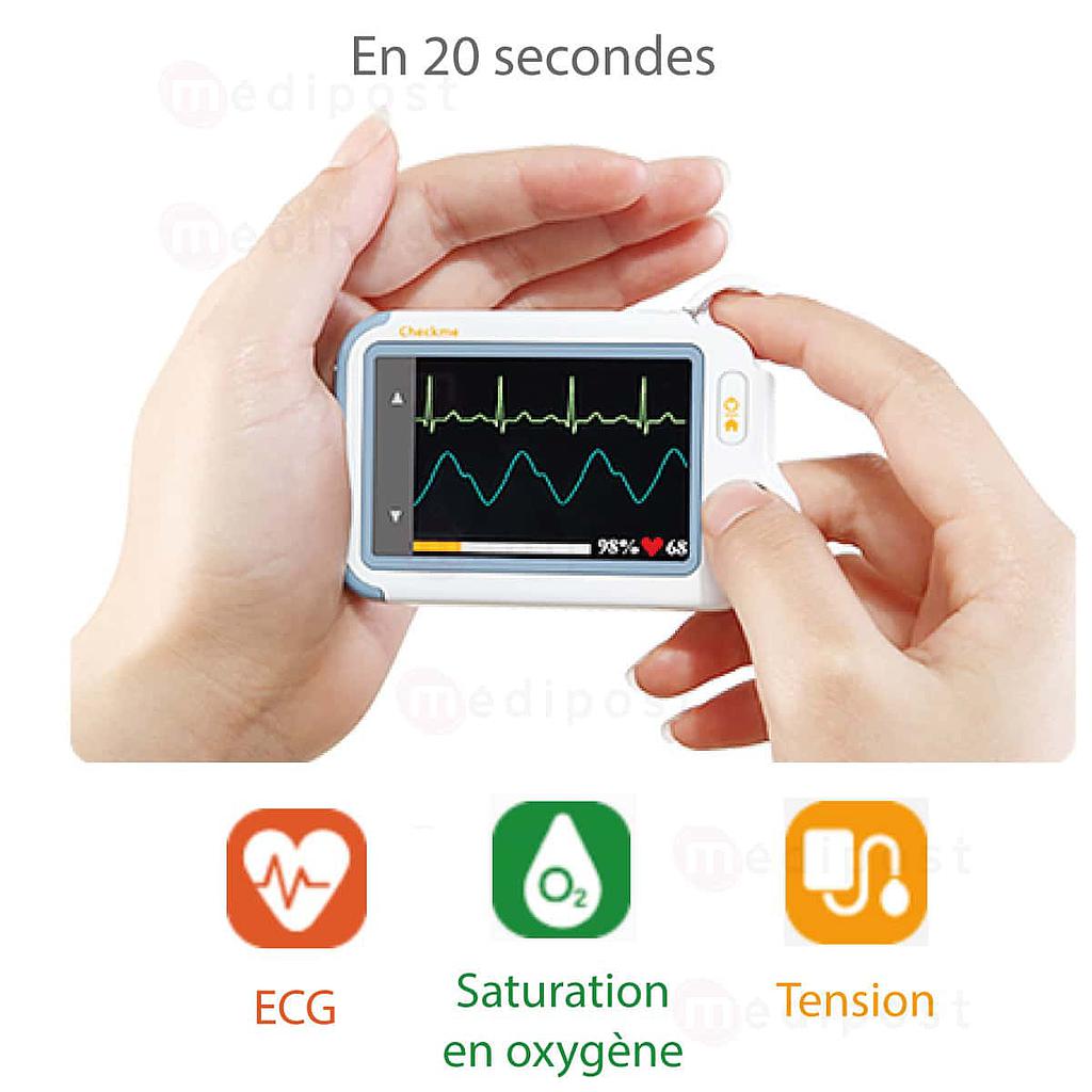 Checkme Lite ECG-monitor voor vitale functies