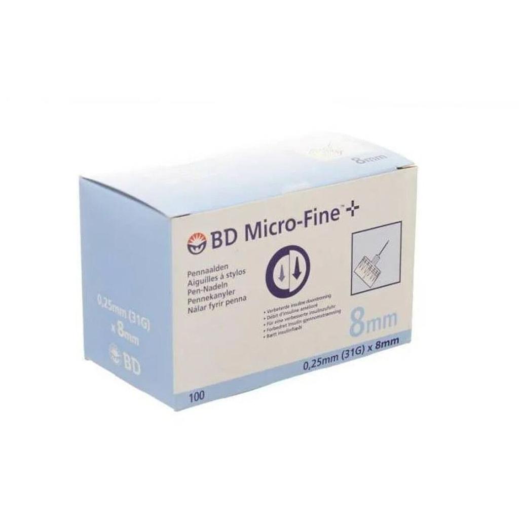 BD Micro-Fine™ pennaalden 8mm x 31G 0,25mm