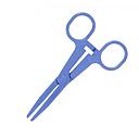 Kocher 14,5 cm blauwe steriele kunststof pincet