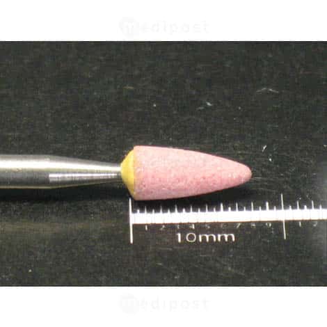 Fraise émeri - cône ø 3,5mm - corindon affiné rose