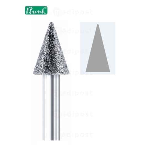 Diamant frees - spitse kegel ø 3.7mm - medium korrel