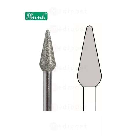 Fraise diamant - flamme ø 4,7mm - grain moyen