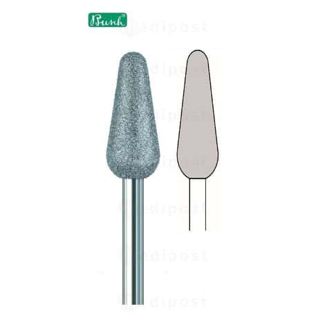 Diamant bur - ø 6mm "Flame" - medium korrel