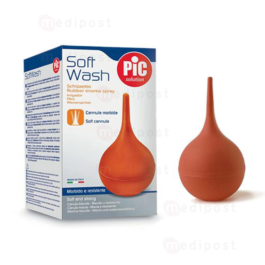 Flexibele taps toelopende klysma-bol