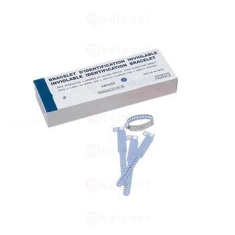 Médipost Eerste Hulp Baby/kind identificatiearmband blauw