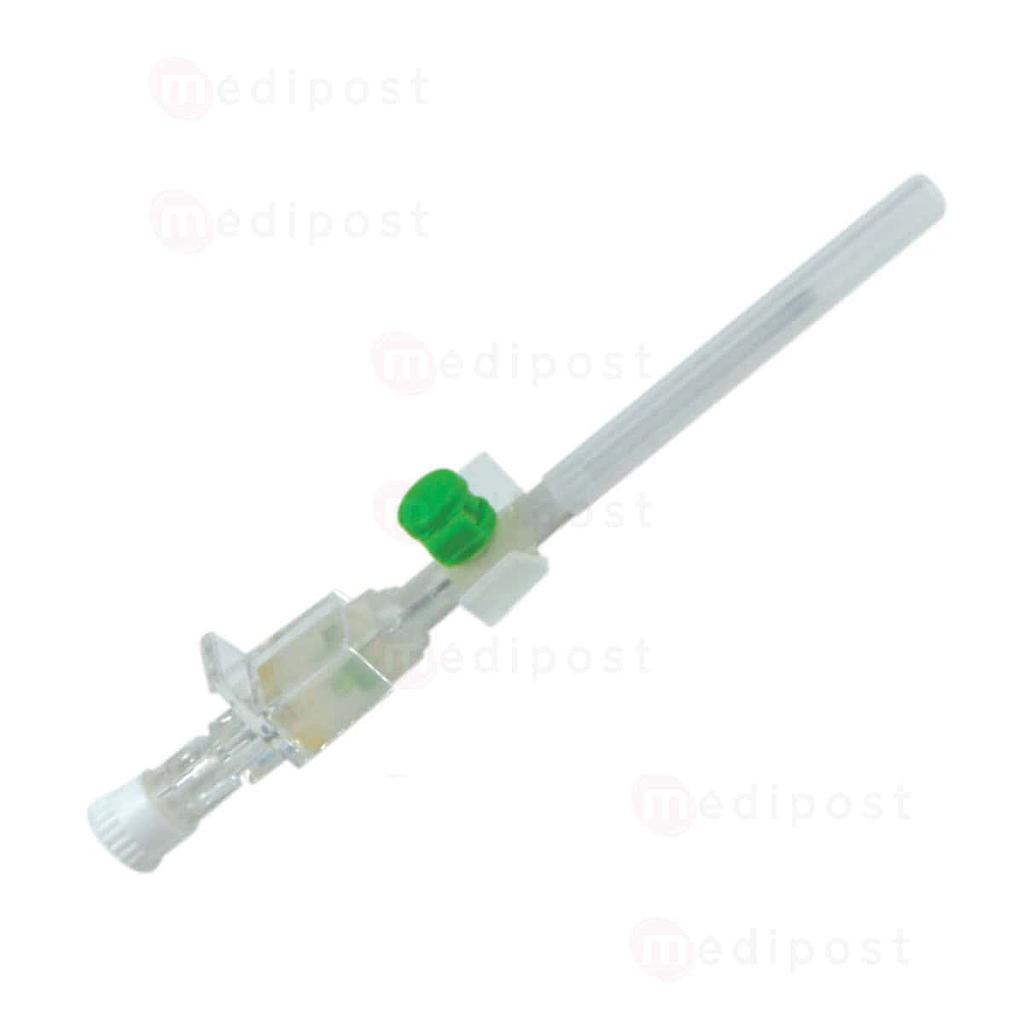 Beveiligde Delta Selfsafe katheter + injectieplaats