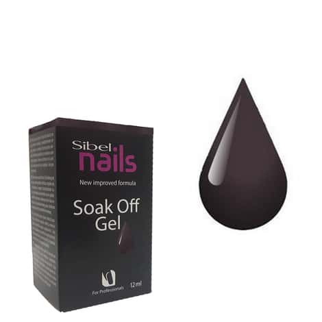Soak-off vernis semi-permanent gris foncé