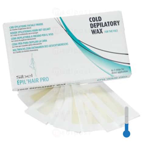 Ontharingsstrips met koude was voor het lichaam