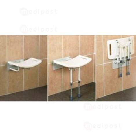 Days douchezitje muurbevestiging aluminium poten