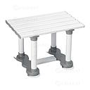 Siège de bain avec assise en lattis Savanah 30 cm