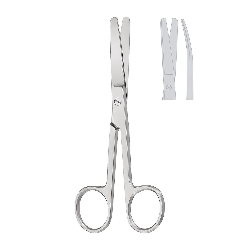 Chirurgische schaar, gebogen, schuimgevuld