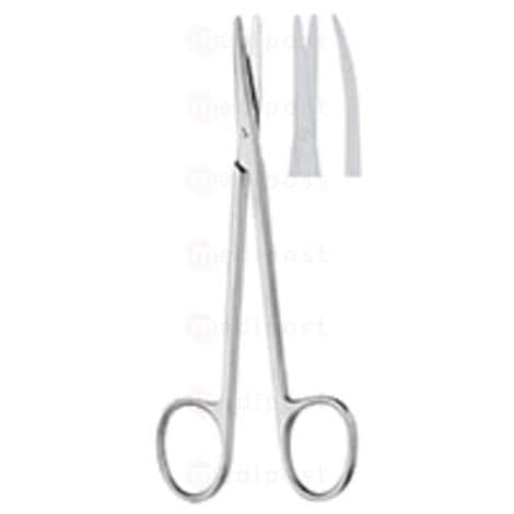 Knijpschaar, gebogen, fijn 11cm