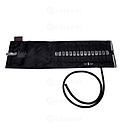 Brassard calibré crochets adulte avec poumon 1 tuyau complet, noir