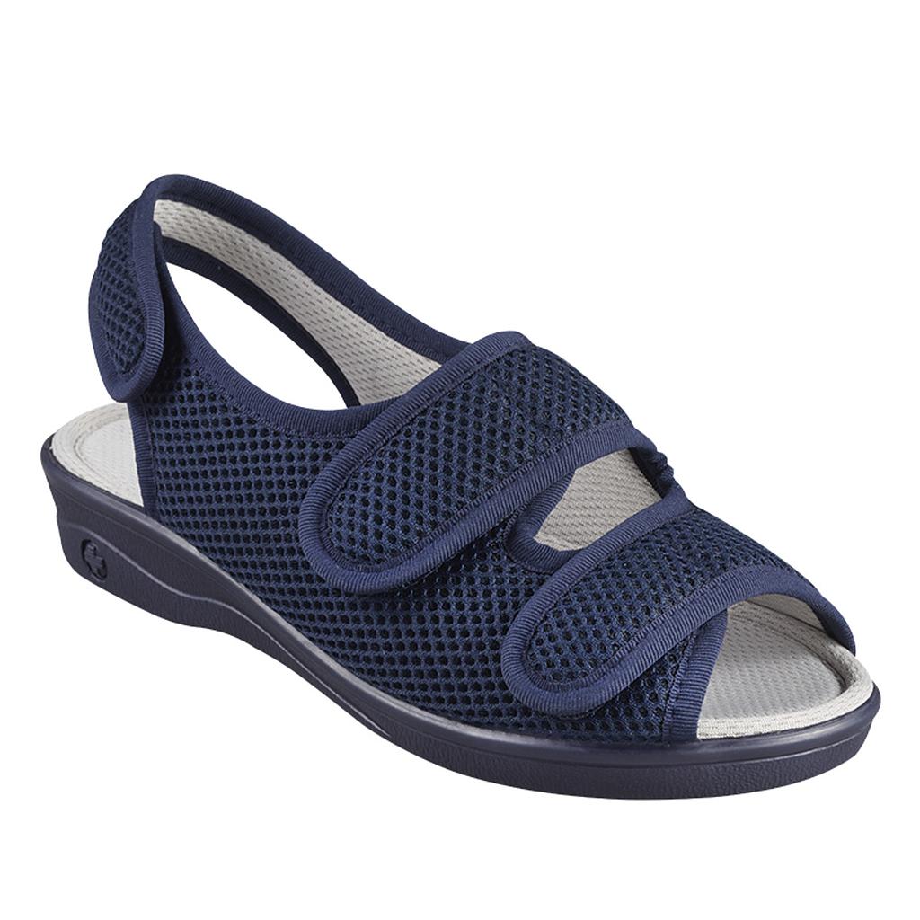 Diane 213 open sandalen 3 klittenbanden Blauw