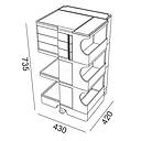 Assistant muet Boby 3 tiroirs 6cm H73cm