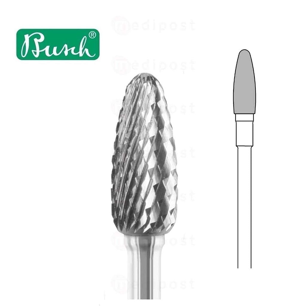 Fraise carbure - ovale ø 4mm - denture croisée moyenne