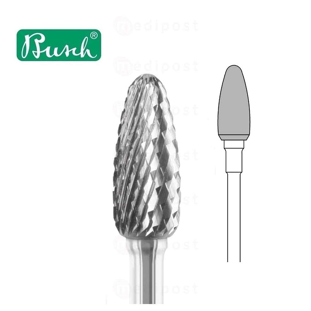 Hardmetalen frees - ovaal Ø 6mm - middelgrove vertanding