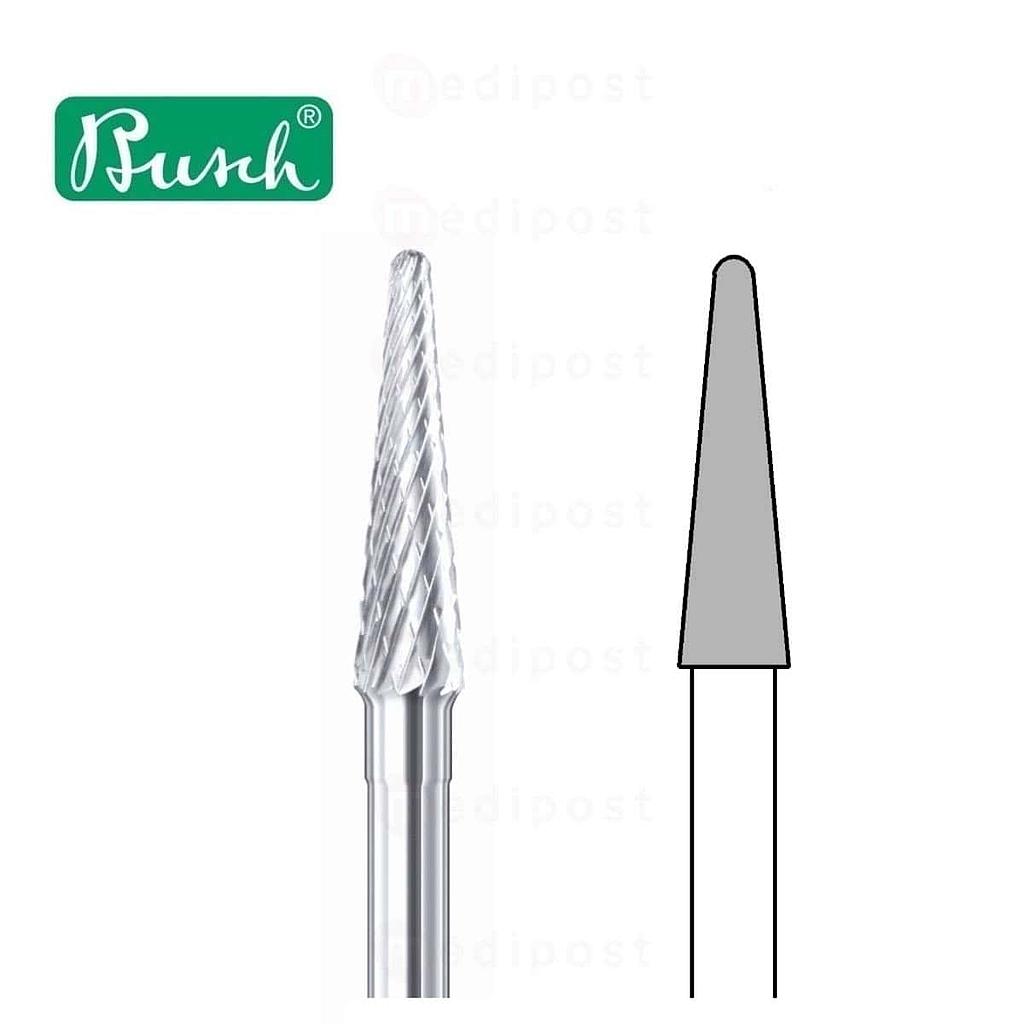 Hardmetalen stiftfrees - kegel met een diameter van 3,1 mm - medium dwarssnijkant