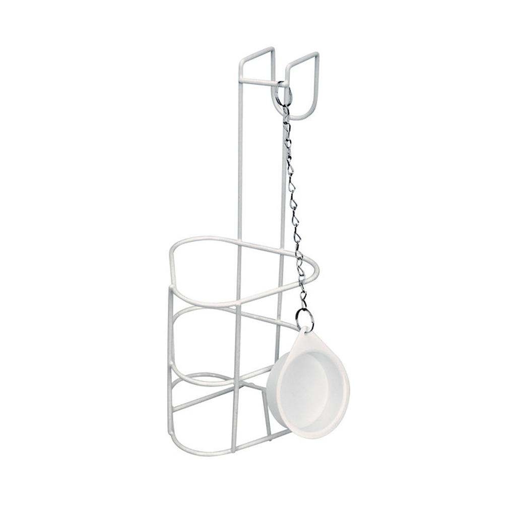 Witte epoxy urinaalhouder, met stop