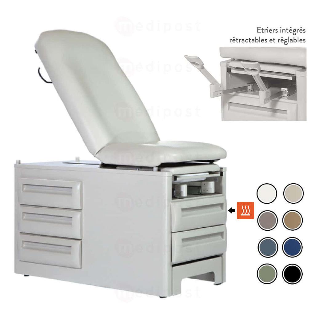 UMF 5250 onderzoeksbank Onderstel alleen met verwarmde lade