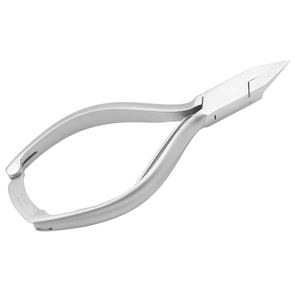Nagelknipper 13,5 cm roestvrij staal, puntig, plat