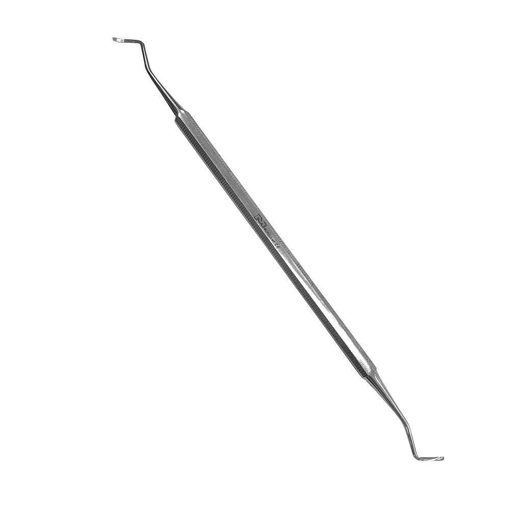 Dubbele pedicure excavator, roestvrijstalen tegenbocht