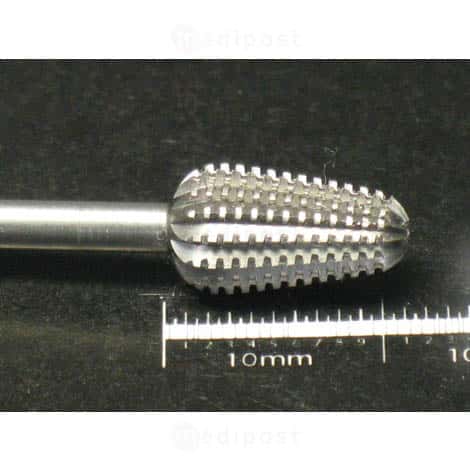 Roestvrijstalen frees - 6 mm Ø conus - rechte tanden