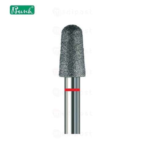 Fraise diamant - cône arrondi ø 4mm - Grain fin