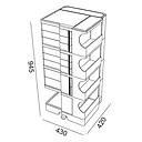 Assistant muet Boby 6 tiroirs 6cm, 2 tiroirs 9cm H94cm