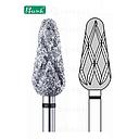 Diamant bur - "Flame" ø 6.5mm - super grove korrel met groef