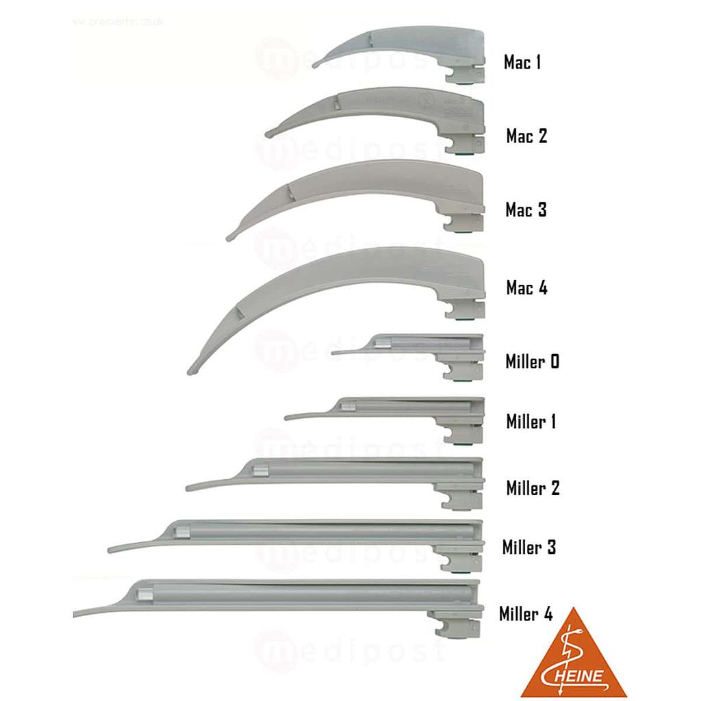 Lames laryngoscope à usage unique Heine XP Miller