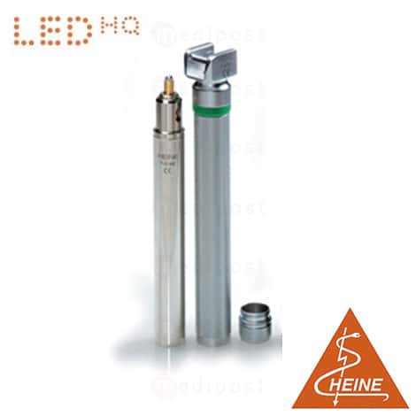Poignée laryngoscope HEINE fibre optique 4 SLIM NT LED 2,5V