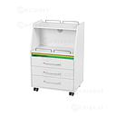 Trolley met Mobipost serie UV-sterilisatie lade