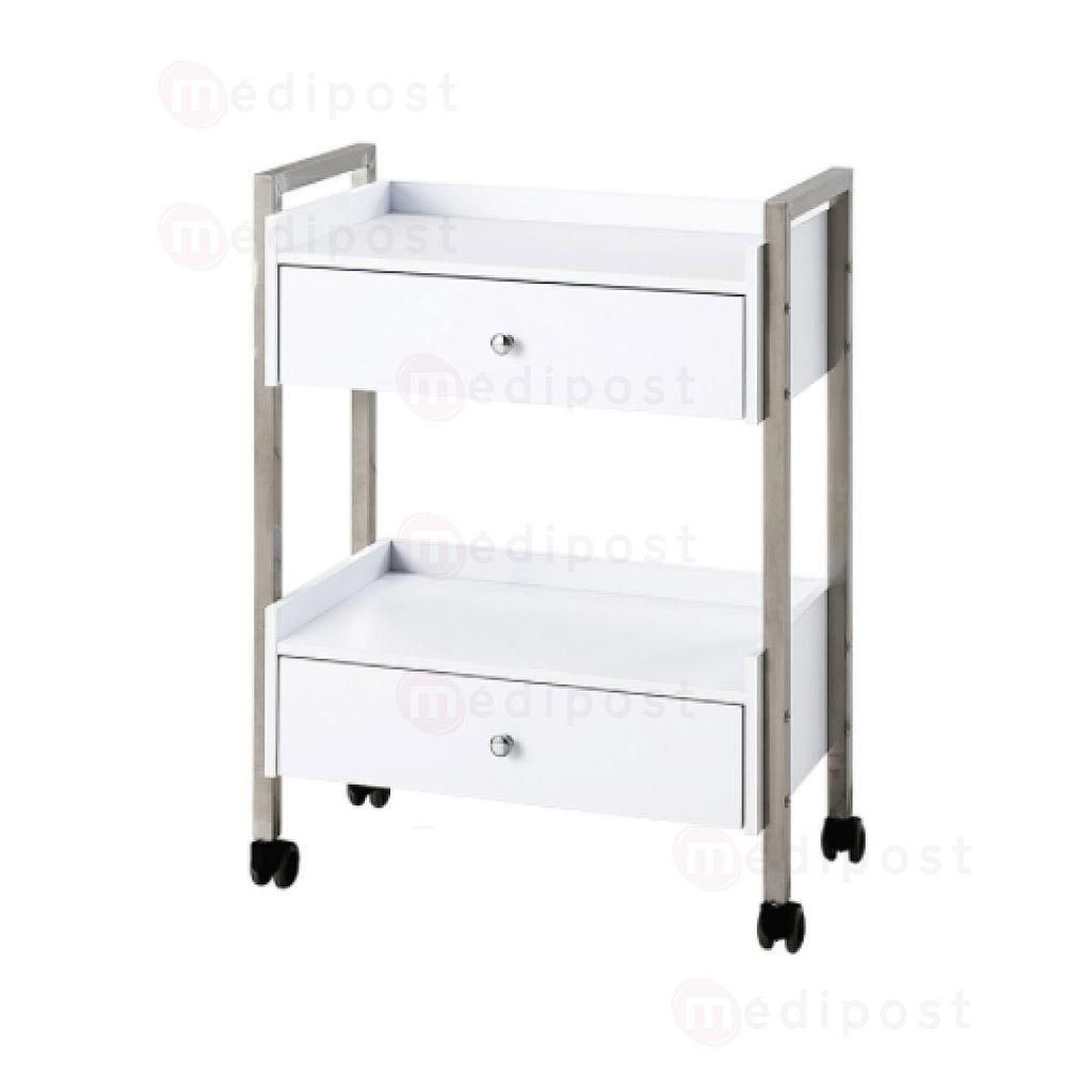 Medi2 instrument trolley met 2 laden, Mobipost serie