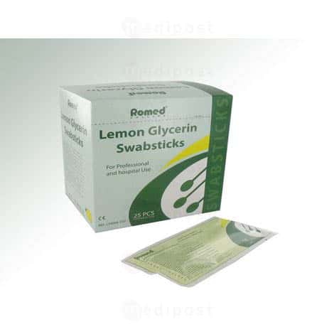 Ecouvillon pour hygiène buccale, goût citron