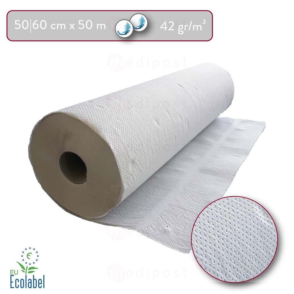 Draps d'examen 2 plis micro-collés en 50 ou 60 cm de large