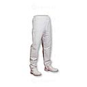 Witte broek met elastische tailleband - gemengd