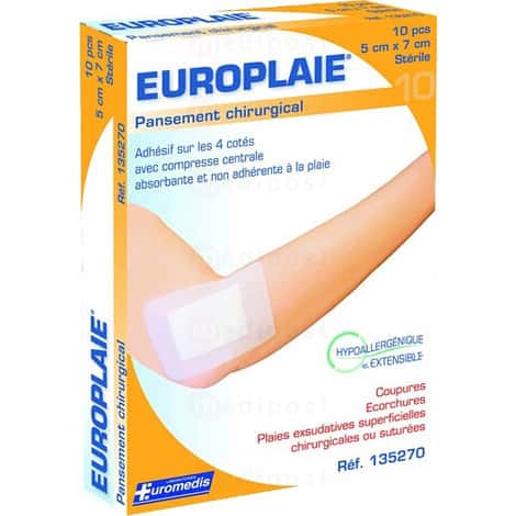 Europlaie steriel non-woven steunverband