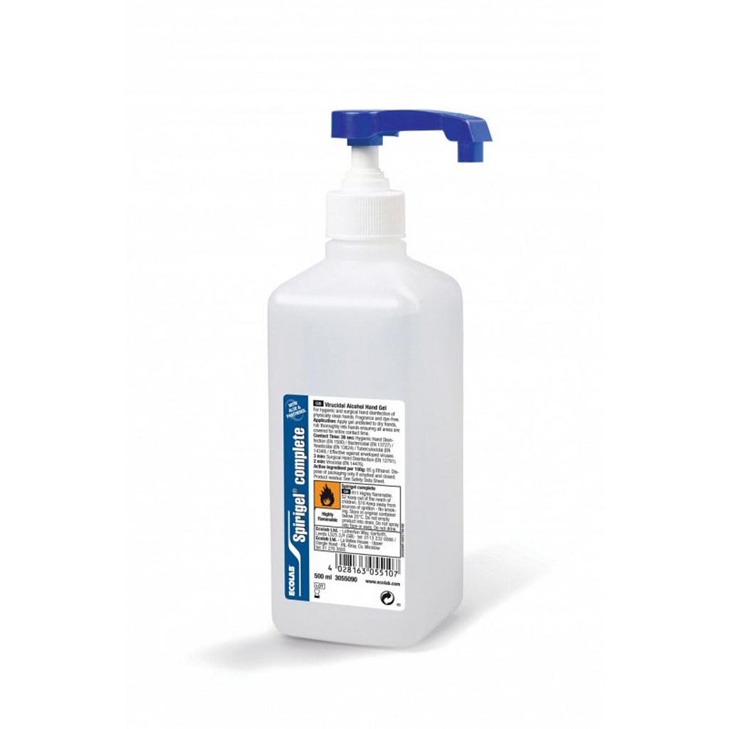 Spirigel Complete 500ml gel désinfectant avec pompe