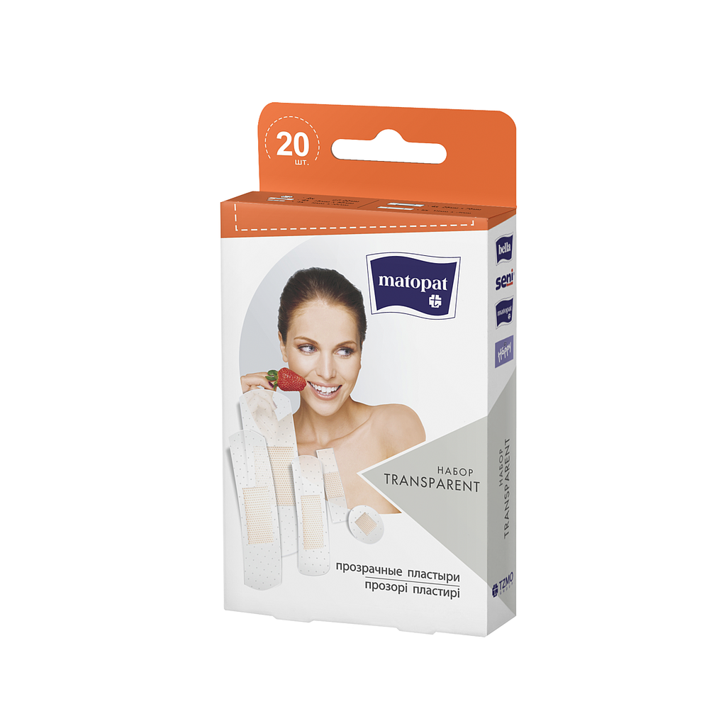 Matopat transparante kleefverbanden